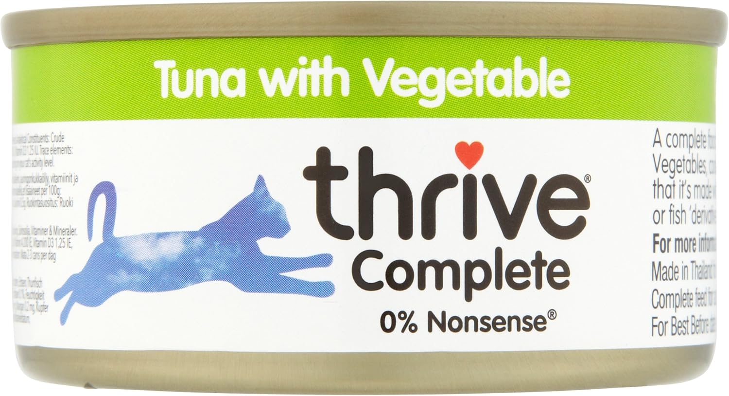 thrive Cat 100% COMPLETE - TUNA and VEGETABLES (pack of 12)
