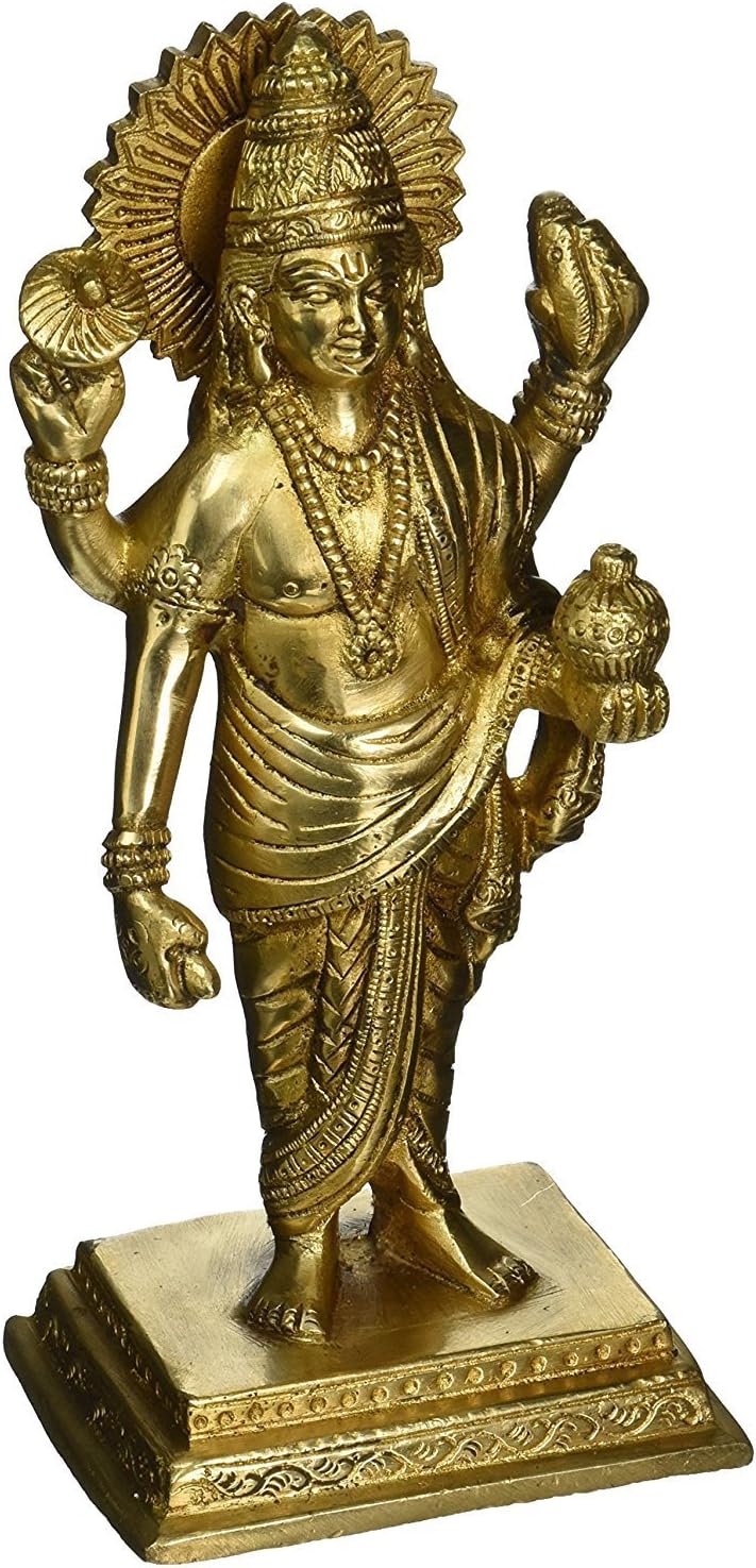 Aakrati Devyom Dhanvantari The Physician of Gods Brass Statue