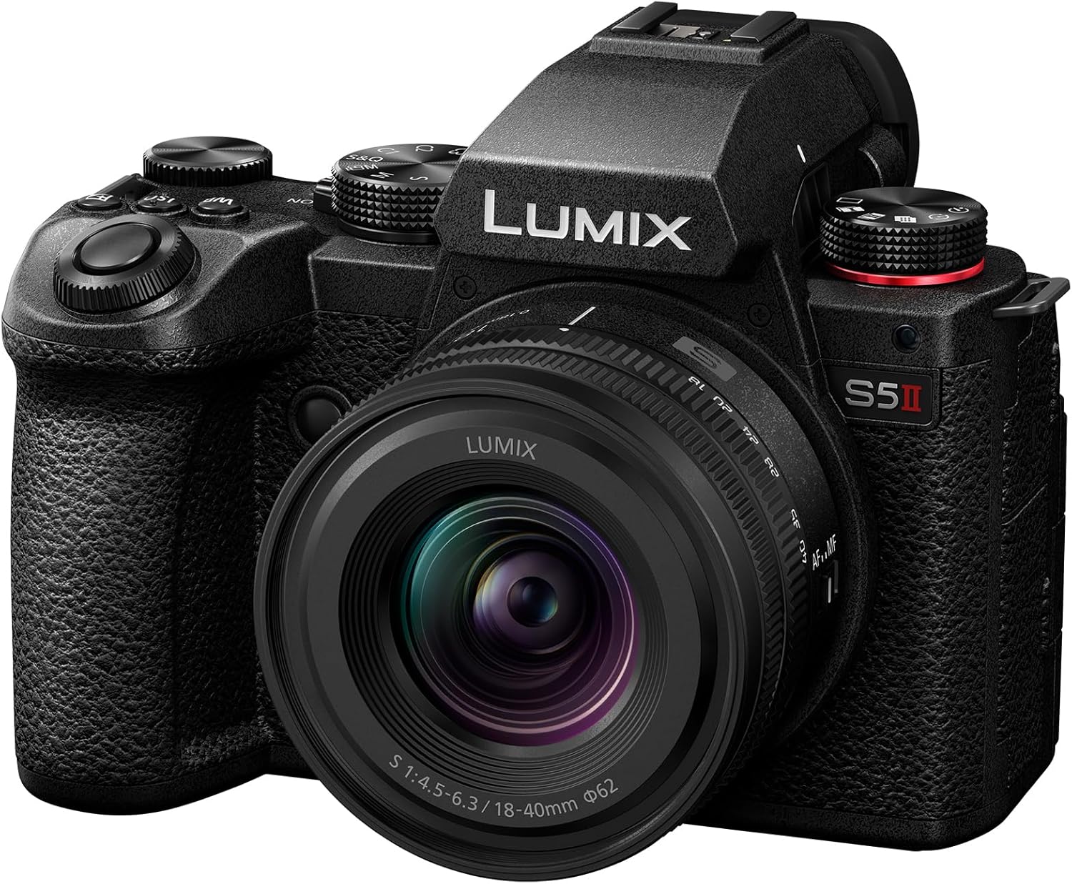 Panasonic Lumix S5 II, Full Frame Mirrorless Camera Body, with S-R1840E 18-40mm S lens, 4K 60P and 6k 30P Video Recording, Flip Screen, Wi-Fi, L-Mount, Phase Hybrid AF, Active IS, Black