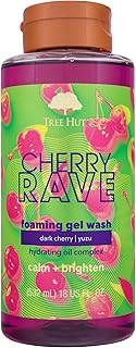 Tree Hut Cherry Rave Hydrating & Brightening Foaming Gel Wash, 18 oz.