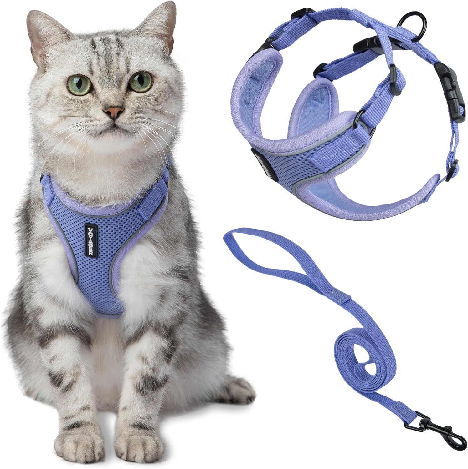 Voyager Escape-Proof Step-in Harness & Leash - Lavender, X-Small