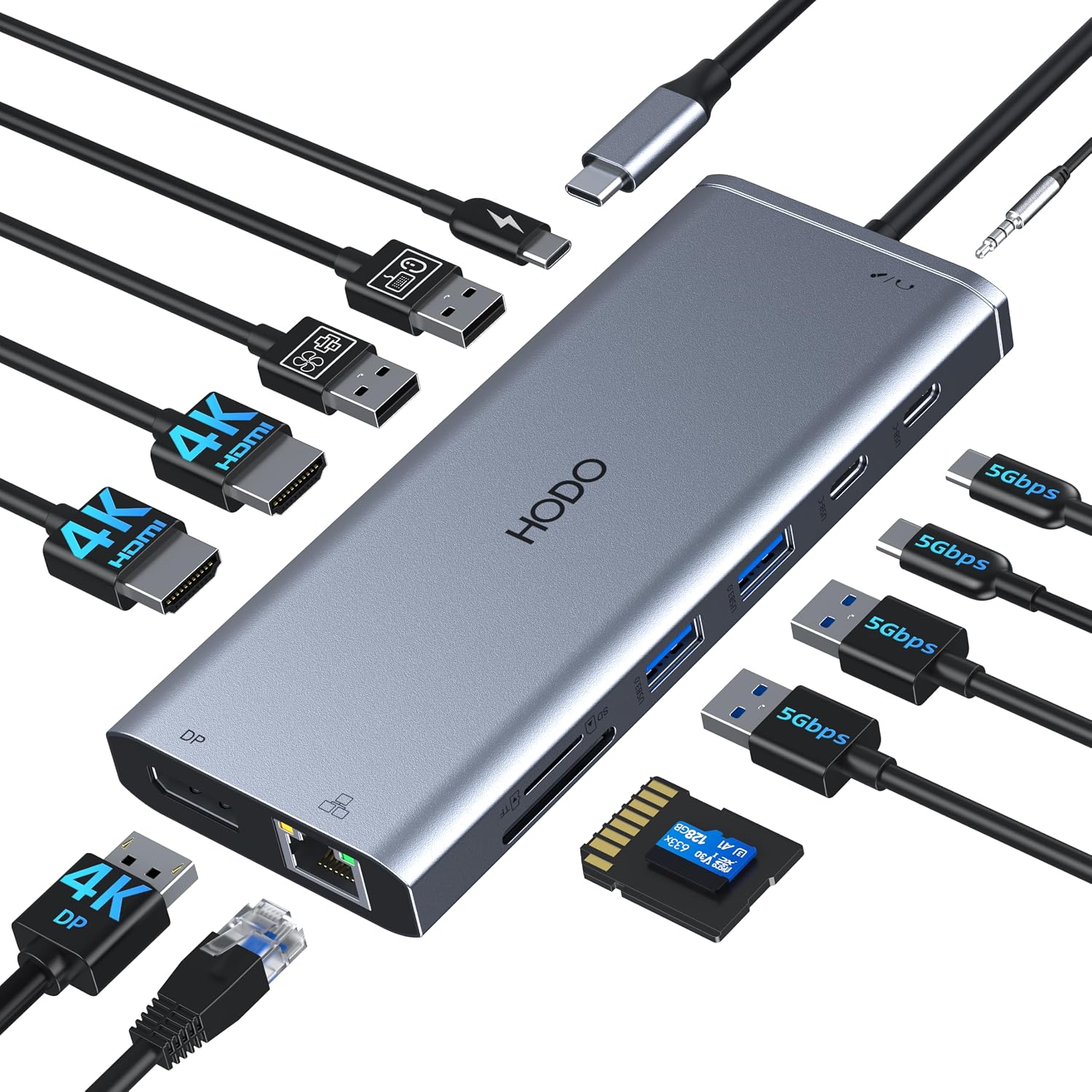 USB C Docking Station Dual Monitor for HP,Laptop Docking Station 3 Monitors