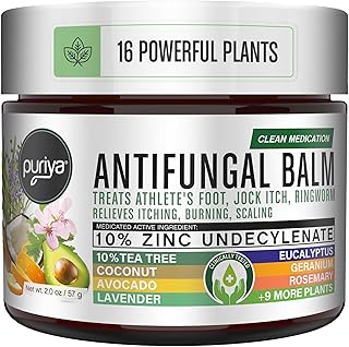 Puriya Tea Tree Oil Antifungal Cream, Plant-Powered Athletes Foot Cream Treatment, Jock Itch Cream Extra Strength, Ringworm Treatment for Humans, Anti Fungal Cream for Itchy Skin Relief