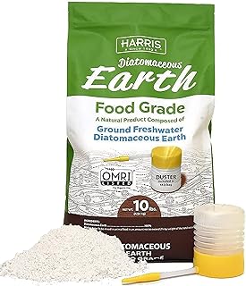 HARRIS Diatomaceous Earth Food Grade, 10lb with Powder Duster Included in The Bag