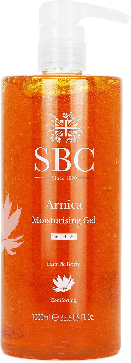 SBC Skincare Arnica Moisturising Skincare Gel - 1000ml | Arnica Montana Gel | Award Winning Arnica Gel | Arnica Gel For The Family | Sport, Muscle Relief Gel (1000ml)