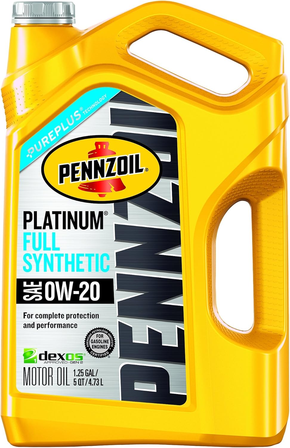 Pennzoil 550038111 Platinum SAE 0W-20 Full Synthetic Motor Oil -5 Quart Jug