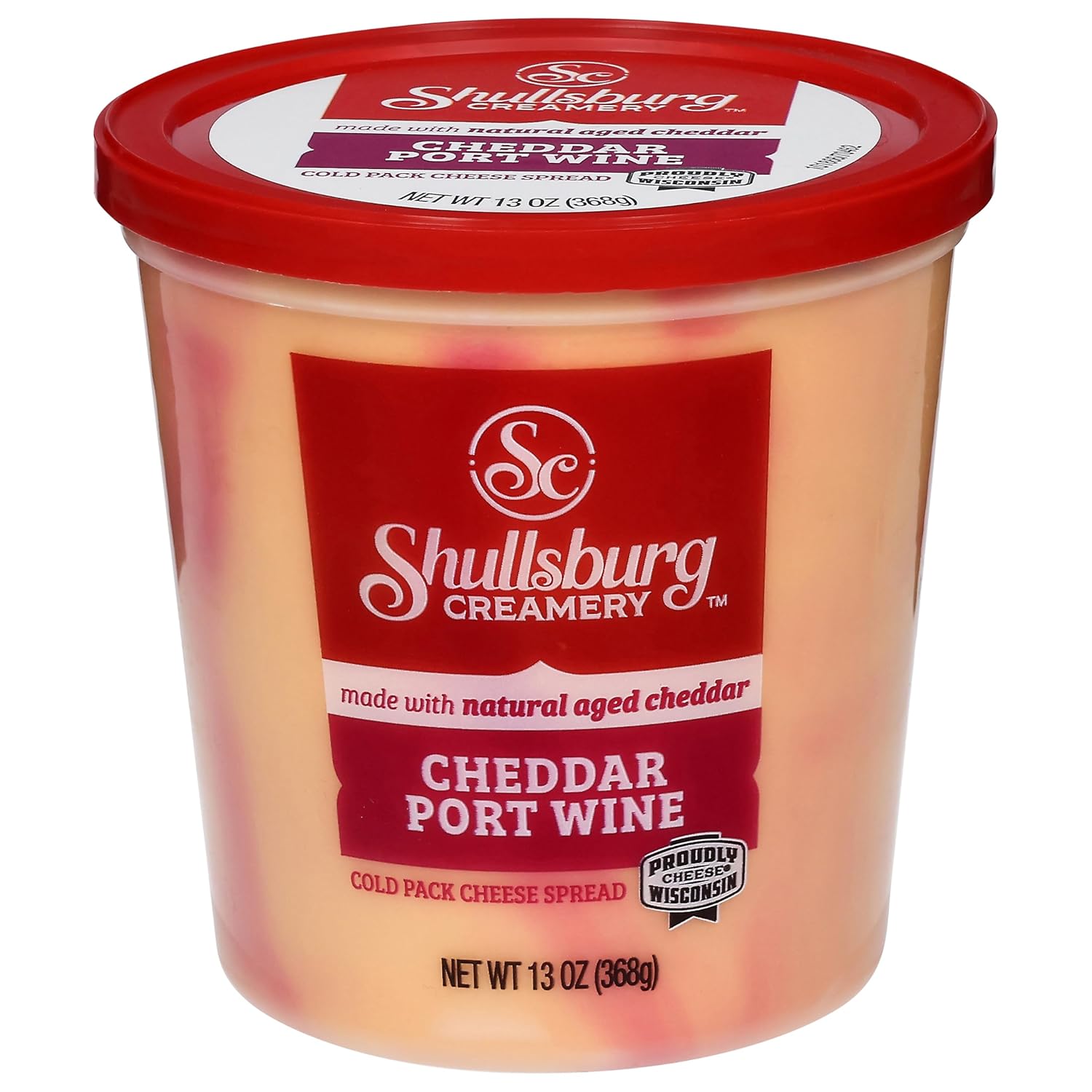 Shullsburg Creamery - Port Wine Cold Pack Cheese Spread - 13 oz.