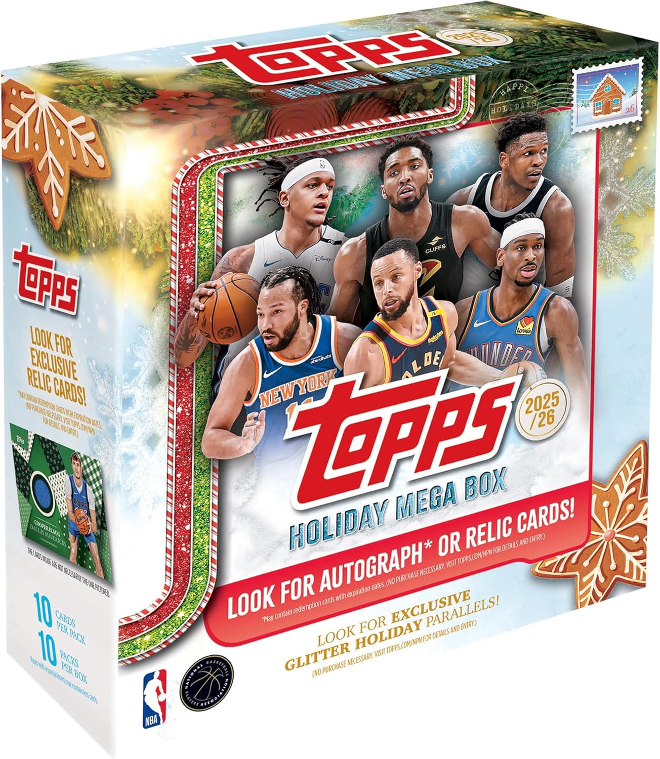 2025 Topps Holiday Basketball - Factory Sealed - Mega Box