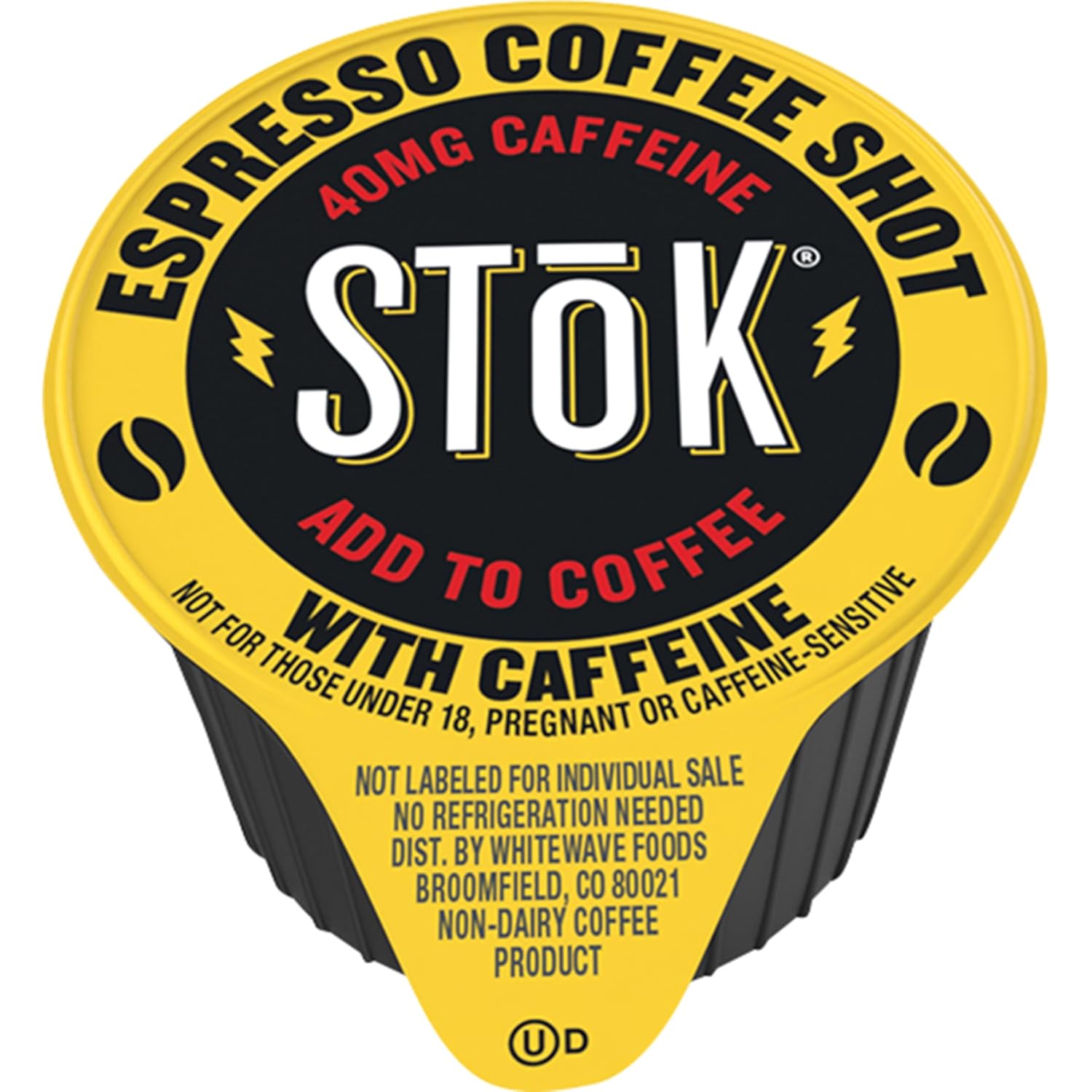 SToK Espresso Coffee Shots, Unsweetened, 40mg Caffeine, 264 Count