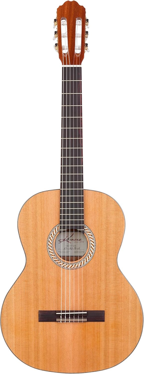 Kremona Soloist S65C Full-Size Beginner Nylon String Guitar – Handmade in Europe – Gig Bag Included