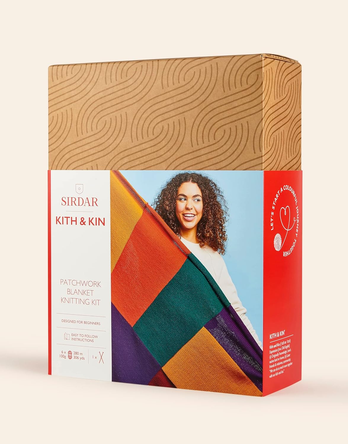 Sirdar Kith & Kin, Patchwork Blanket Knitting Kit