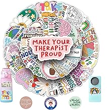 100Pcs Mental Health Stickers Mental Health Matters Awareness Vinyl Laptops Decals Kids Teens Adults Gifts Therapist Water Bottles Bumper Helmet Book Decorative Doctor Reward Stickers