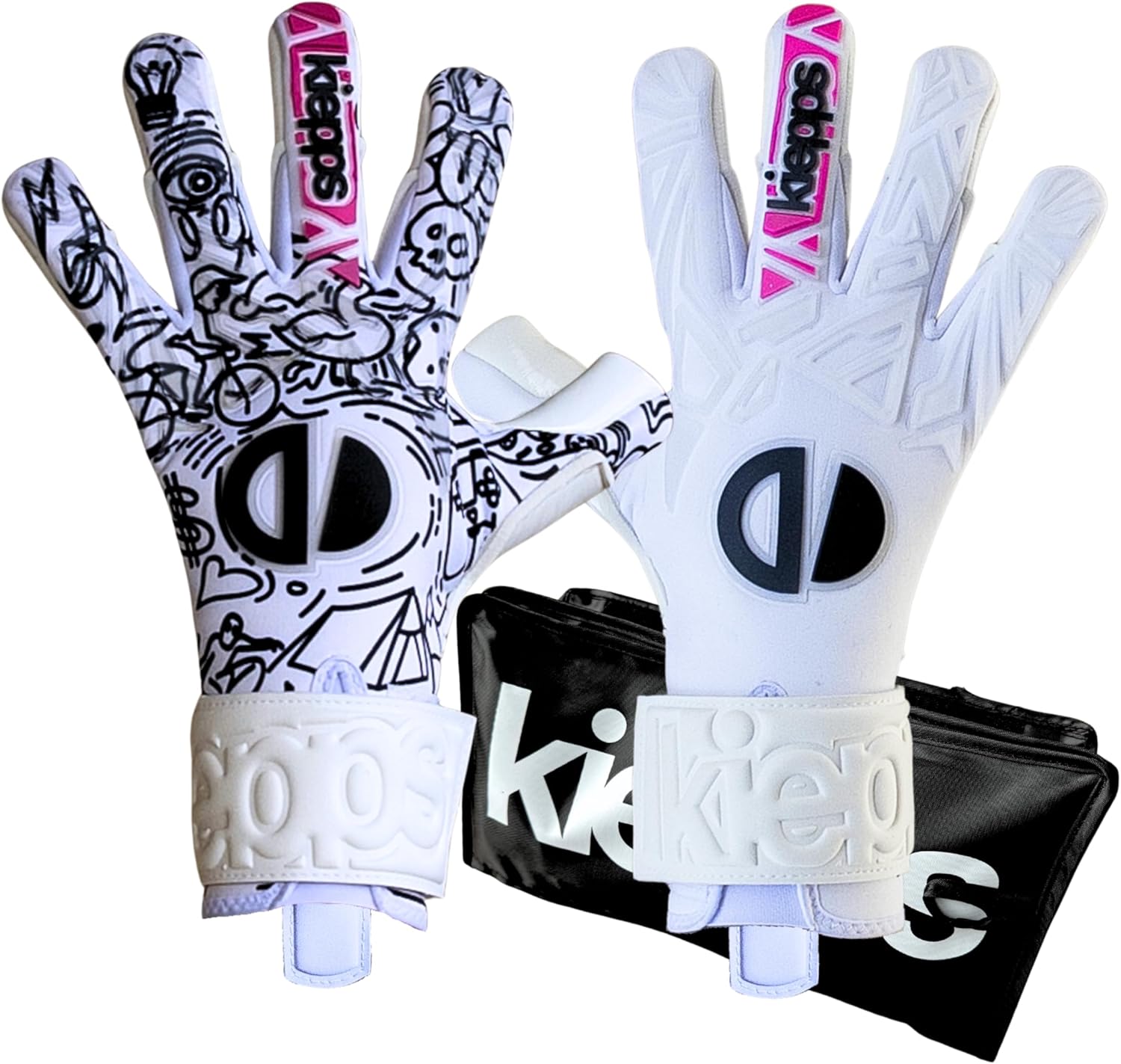 Aerolite Pro Soccer Goalie Gloves Adult - Best Grip for Wet or Dry Weather - Pro Youth Goalie Gloves - Soccer Goalie Gloves Kids Men Women GK Gloves - Professional Goalkeeper Gloves