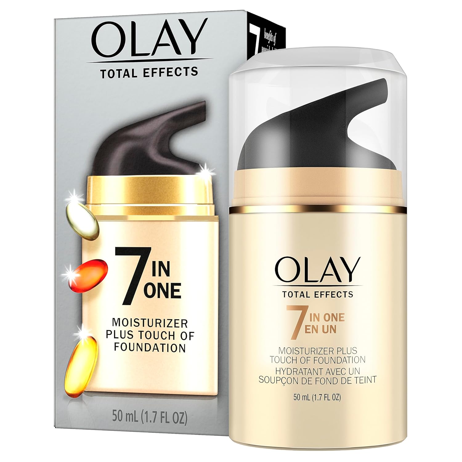 Olay Total Effects Face Moisturizer + Touch of Foundation, 1.7 fl oz