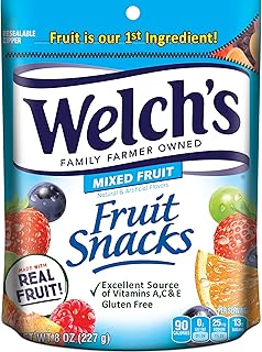 Welch's Fruit Snacks, Mixed Fruit, Perfect for Sharing, Gluten Free, Bulk Bag, 8 oz (Pack of 1)