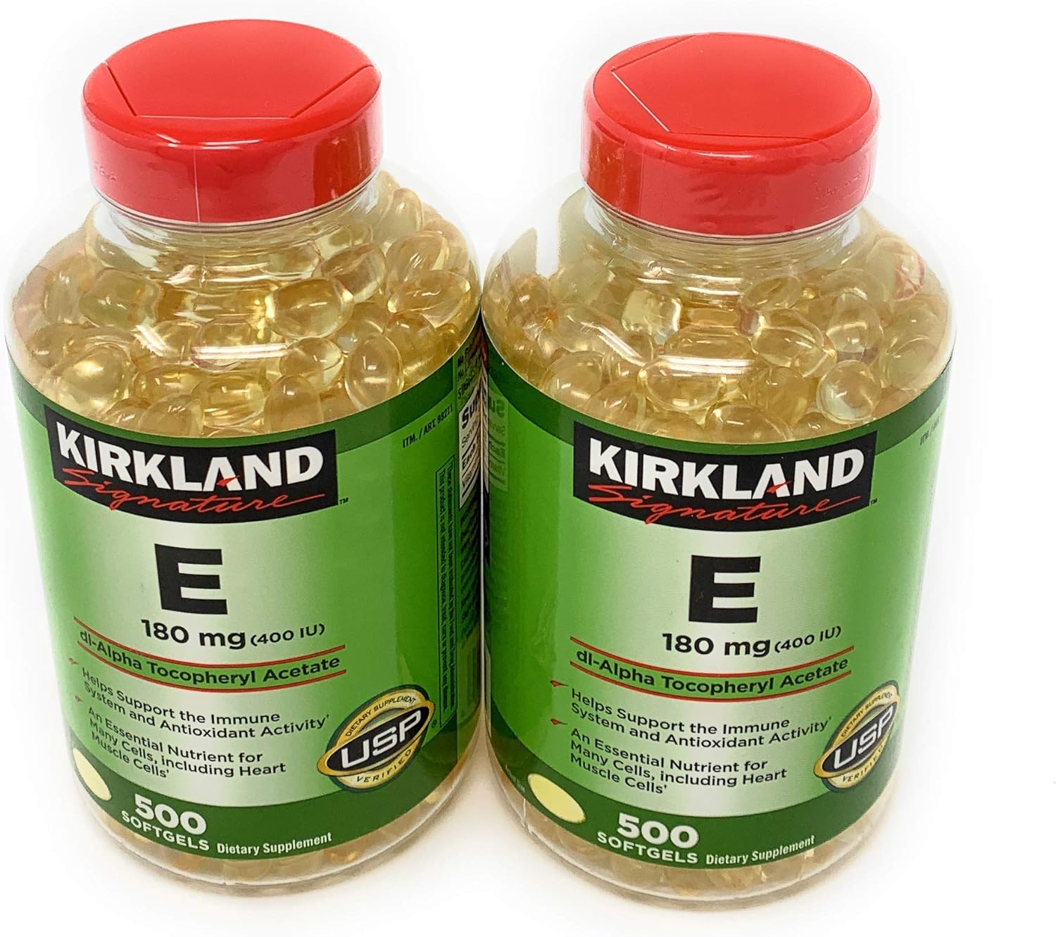 Kirkland Signature, Vitamin E 400 IU brdqt 500 Softgels (Pack of 2)