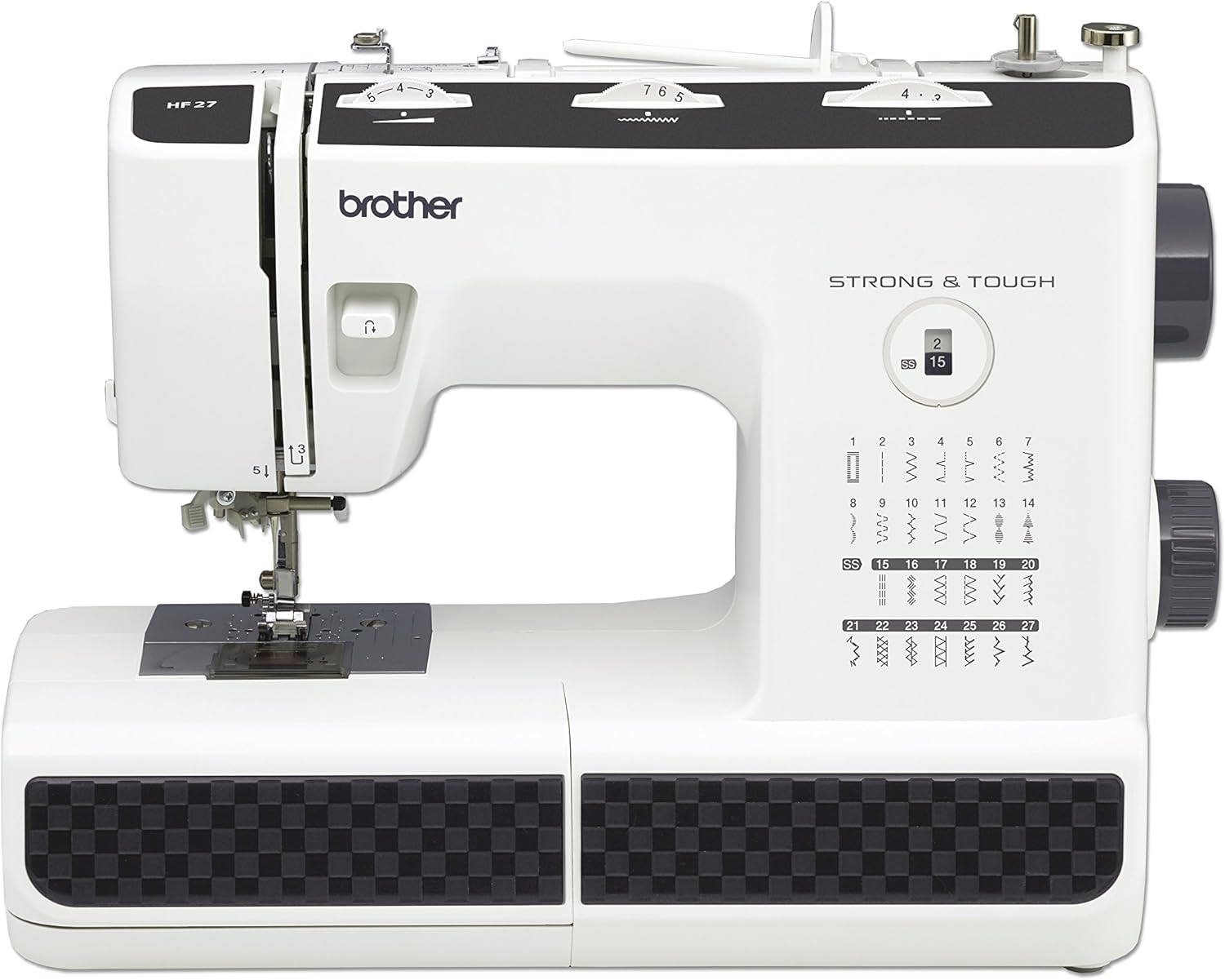 Brother HF27 Strong & Tough, Heavy Duty Electronic Sewing Machine,48 x 25.80 x 37.50 cm, Multicolor