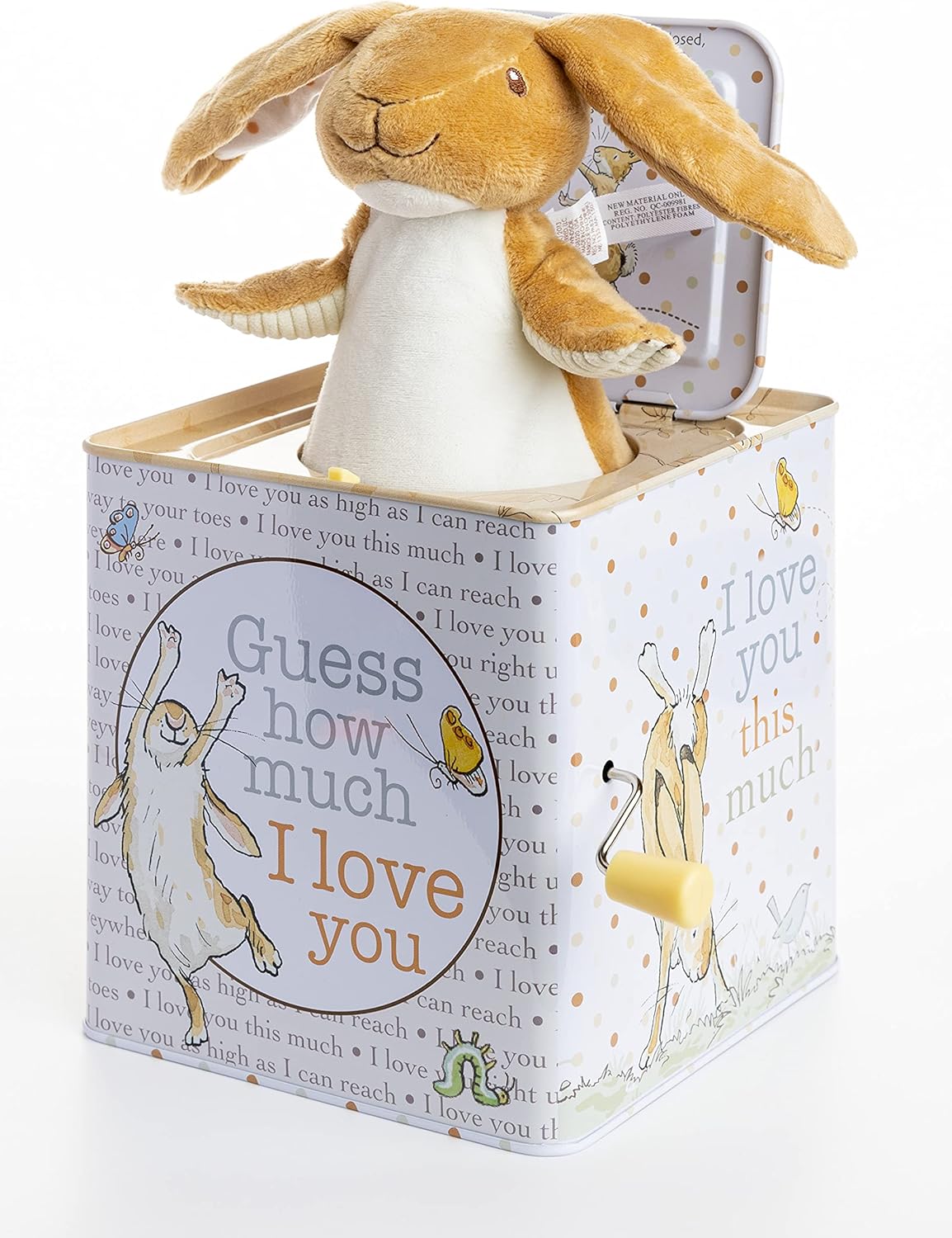 KIDS PREFERRED Guess How Much I Love You - Nutbrown Hare Jack-in-The-Box - Musical Toy for Babies