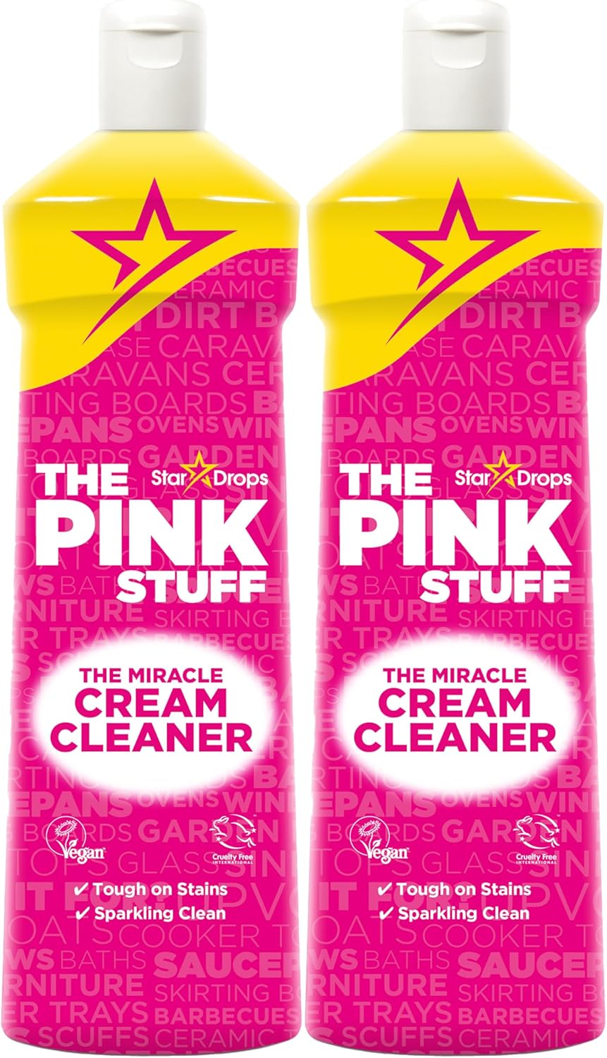 The Pink Stuff Stardrops The Miracle Cream Cleaner 500ml PACK OF 2