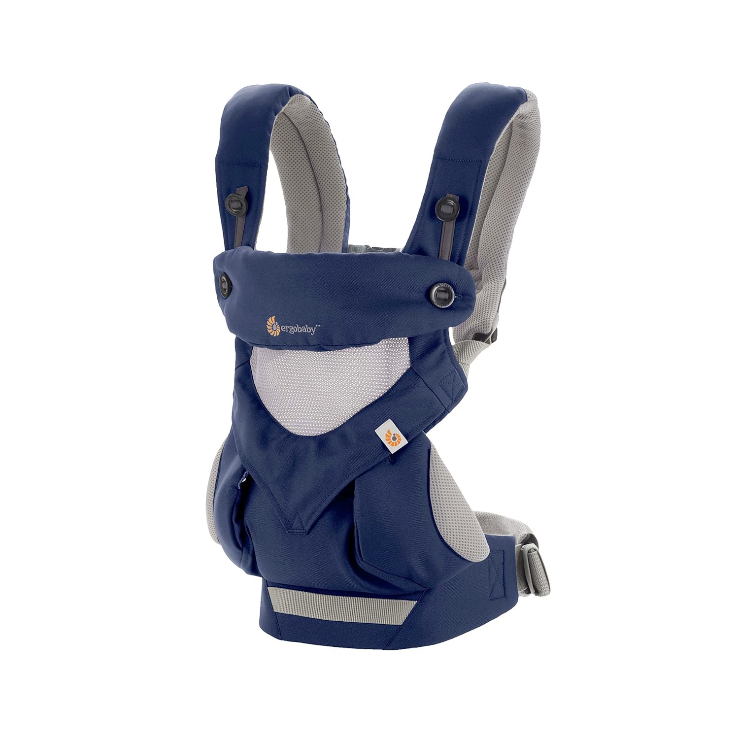 Ergobaby 360 All-Position Baby Carrier with Lumbar Support and Cool Air Mesh (12-45 Pounds), French Blue