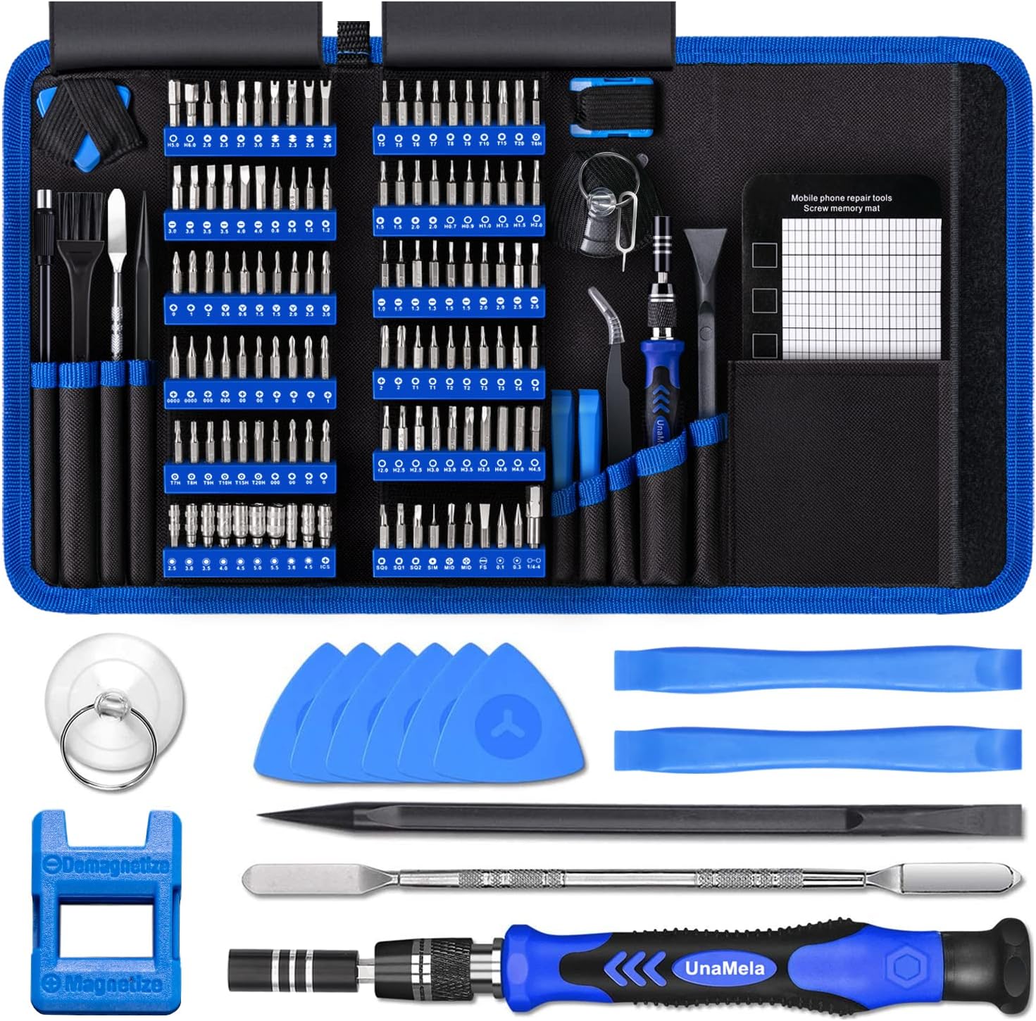 PC Building Tool Kit 140-IN-1: Computer Tool Kit for Repair & Assembly, Precision Screwdriver Set with Magnetic Bits for Laptop, iPhone, MacBook, PS4/5, Xbox, Game Console