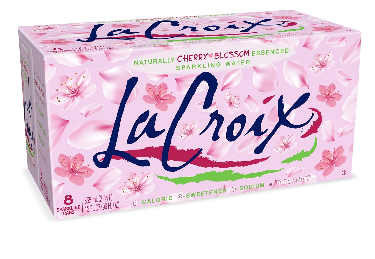 LaCroix Sparkling Water, Cherry Blossom, 12 Fl Oz (pack of 8)