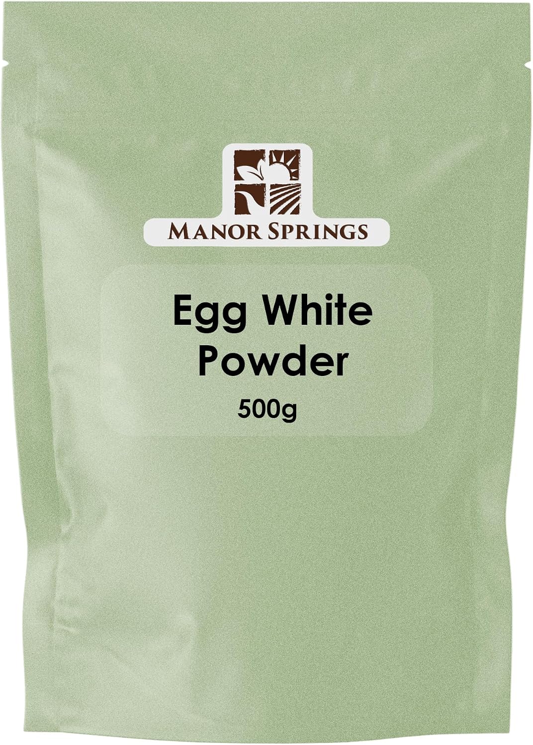 Egg White Powder 500g for Baking, Cooking, Use to Make Meringue, Royal Icing and Shakes, Protein Powder by Manor Springs