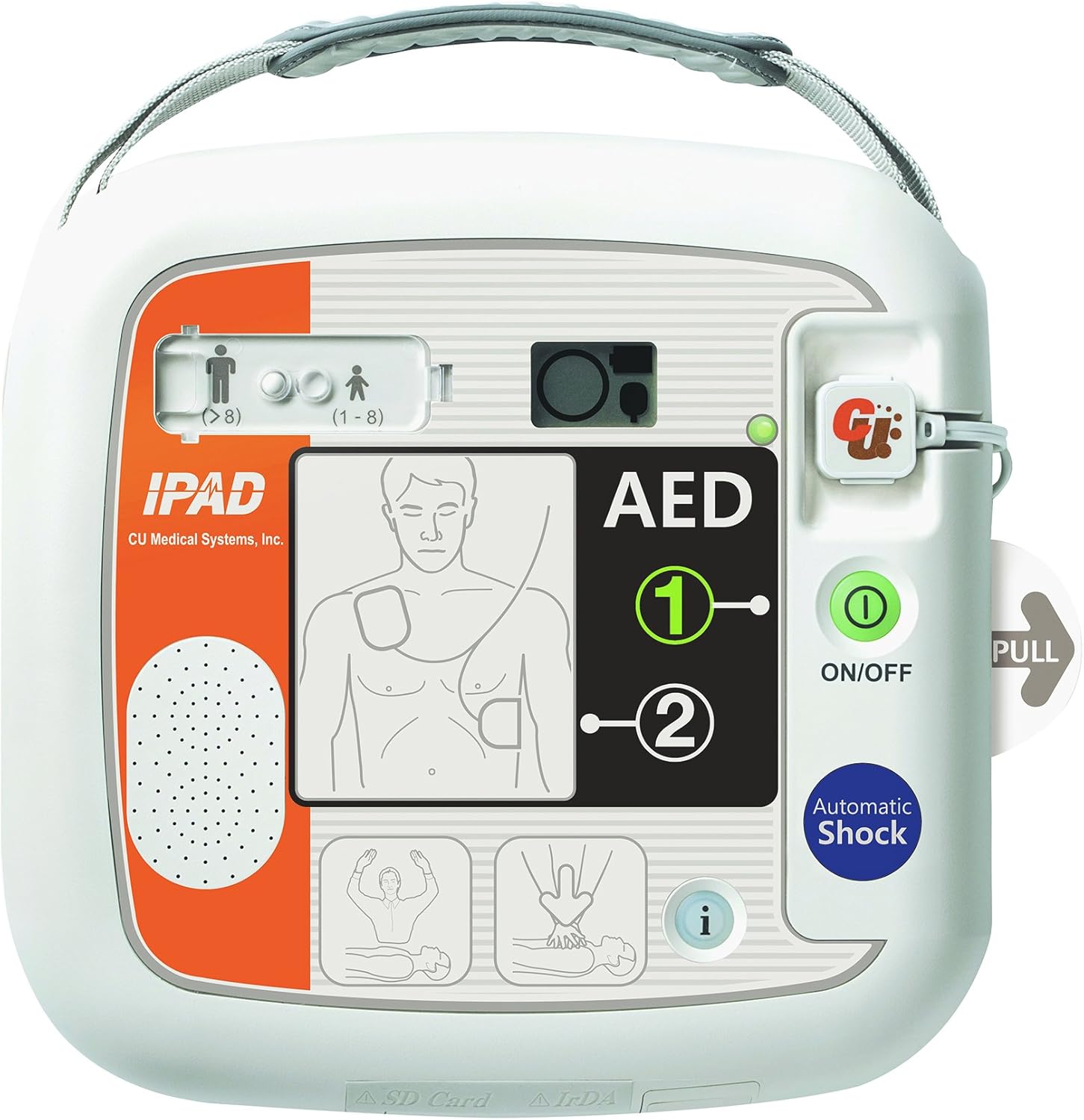 CU Medical iPAD SP1 AED, Automated External Defibrillator, Fully Automatic