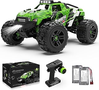 RIAARIO - 1:18 RC Cars for Kids - 36 KPH High Speed Remote Control Car - All Terrain 4WD Electric Vehicle Trucks with 2.4GHz - 4X4 Waterproof Off-Road Monster Truck with Two Rechargeable Batteries