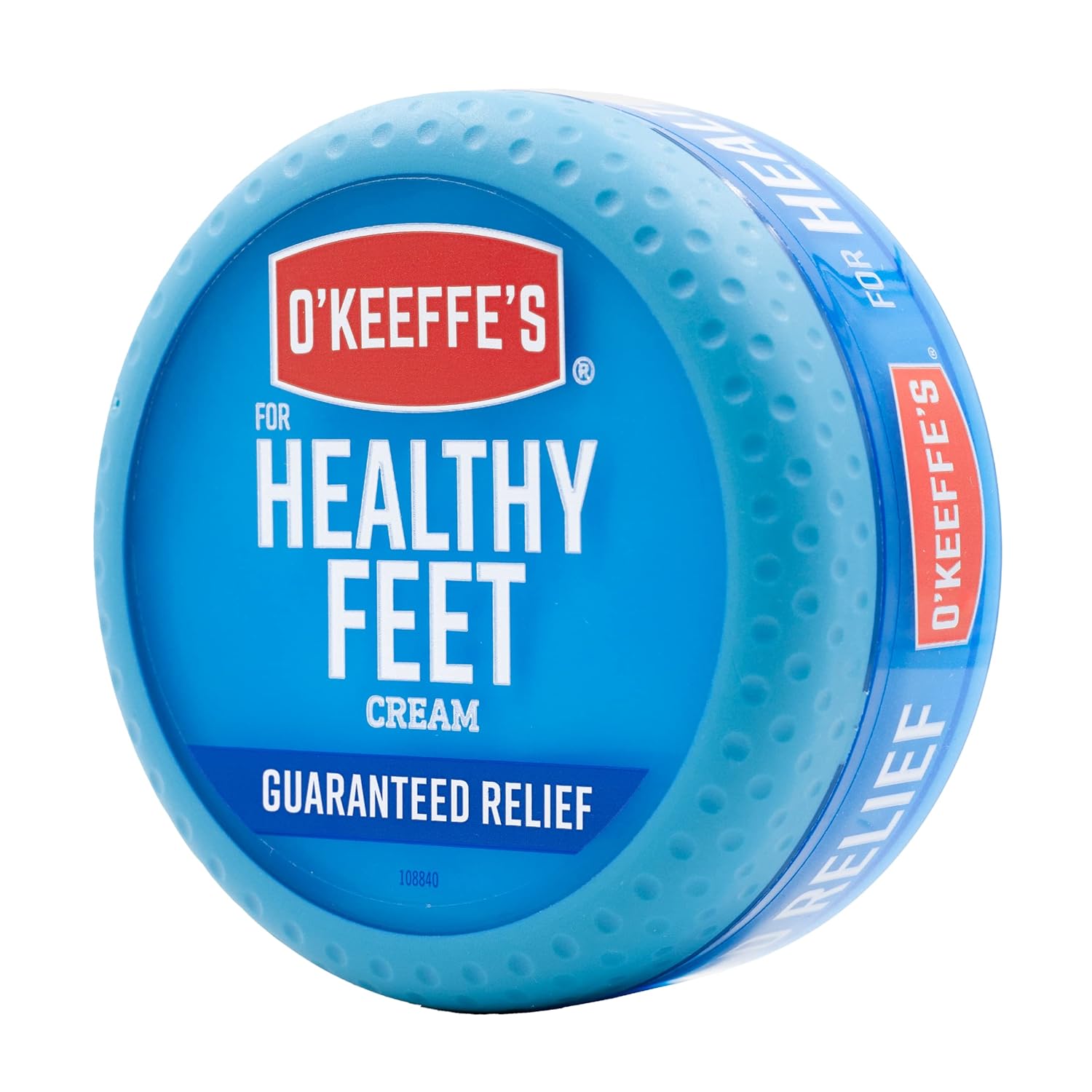O'Keeffe's for Healthy Feet Foot Cream - 3.2 oz Jar (1 Pack) - Guaranteed Relief for Extremely Cracked, Dry Feet, Repairing Skincare, Instantly Boosts and Retains Moisture Levels
