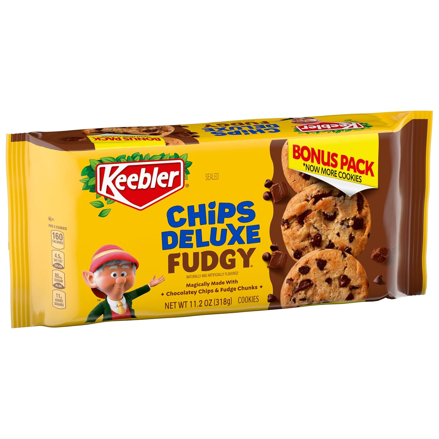 Keebler Chips Deluxe Fudgy Chocolate Chip Cookies with Chunks of Keebler Fudge 11.2 oz