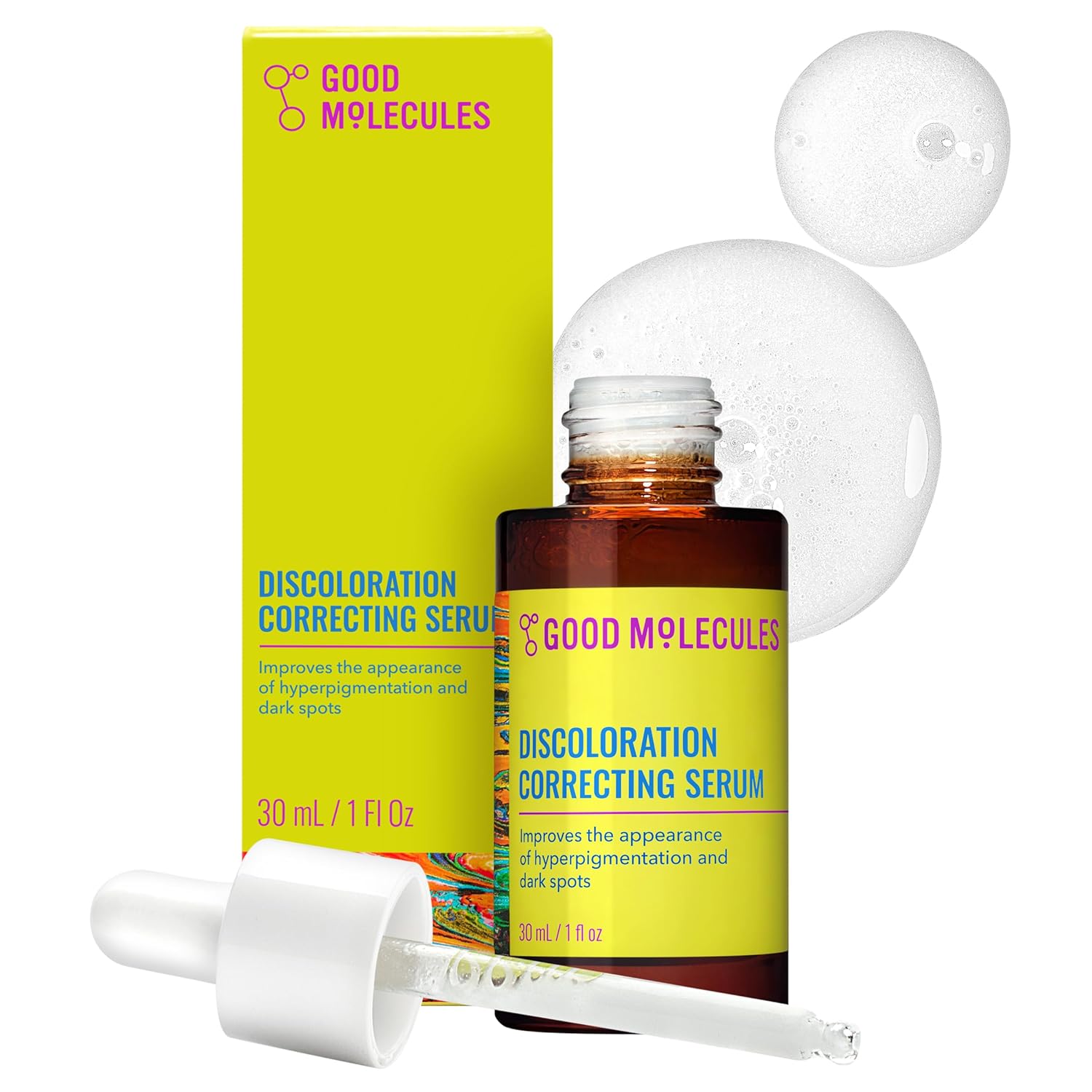 Good Molecules Discoloration Correcting Serum - Tranexamic Acid and Niacinamide Serum to Target Dark Spots and Hyperpigmentation - Skin Care for Face
