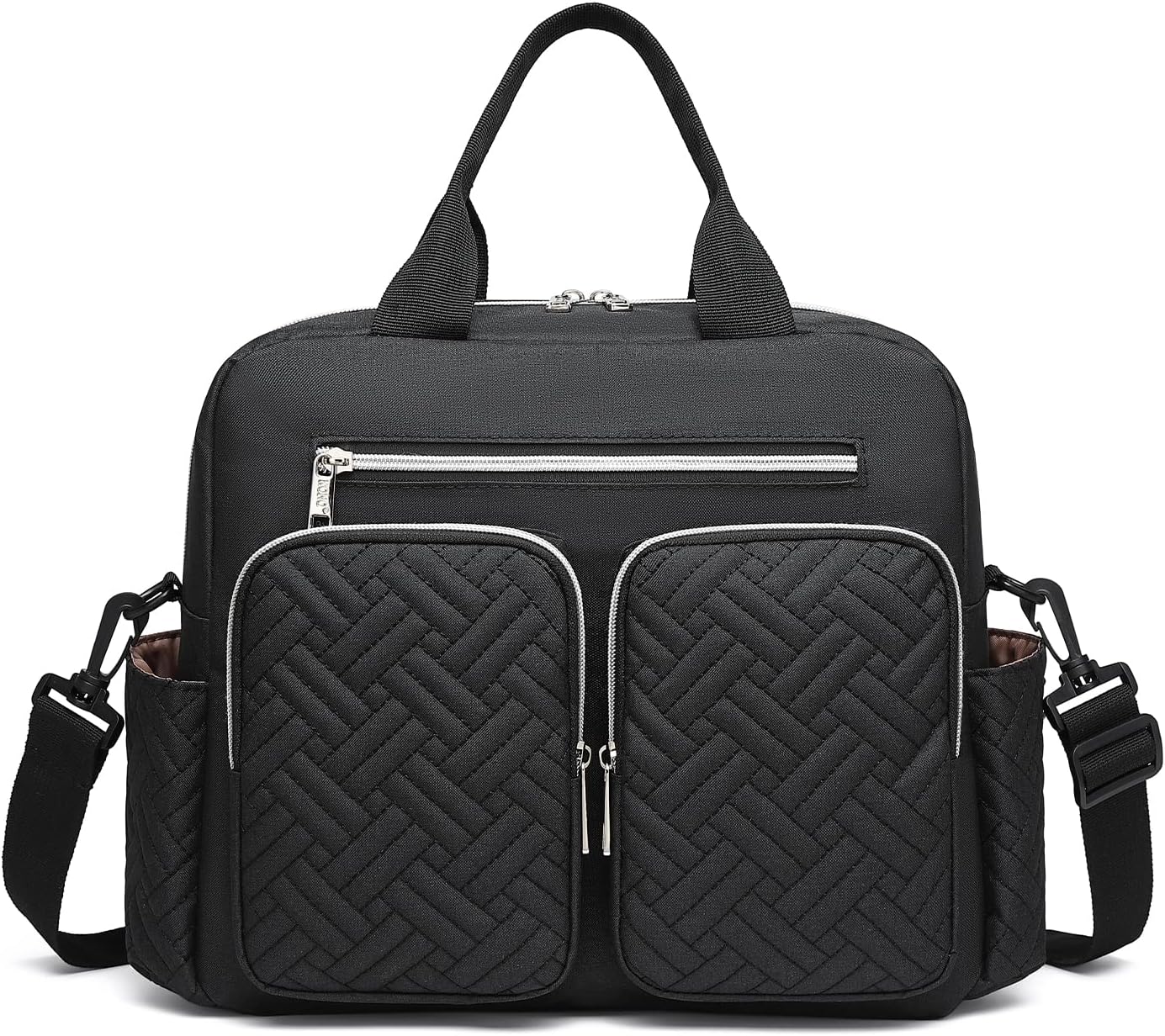 Kono Baby Changing Bag Weekender Travel Nappy Tote for Mom and Dad Convertible Messenger with Insulated Pockets