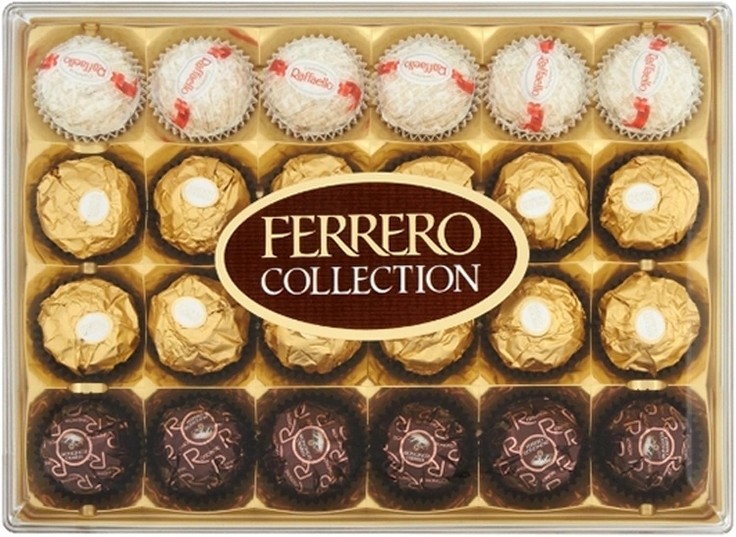 24 Ferrero Rocher Collection chocolat truffes - Raffaello, RondNoir, Rocher. 269g de plaisir