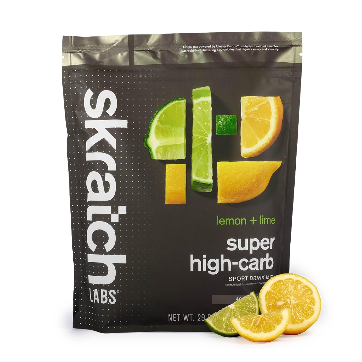 Skratch Labs Super High-Carb Hydration Powder | Carbohydrate Powder with Cluster Dextrin and Electrolytes | Endurance Energy Drink | Lemon - Lime (840 Grams) | Non-GMO, Gluten Free, Vegan, Kosher