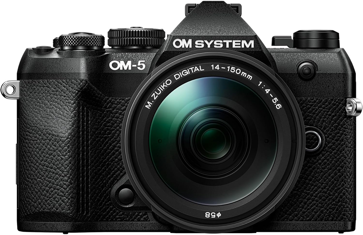 OM SYSTEM OM-5 Mark II Mirrorless Camera, Black with M.Zuiko Digital ED 14-150mm f/4-5.6 II Lens