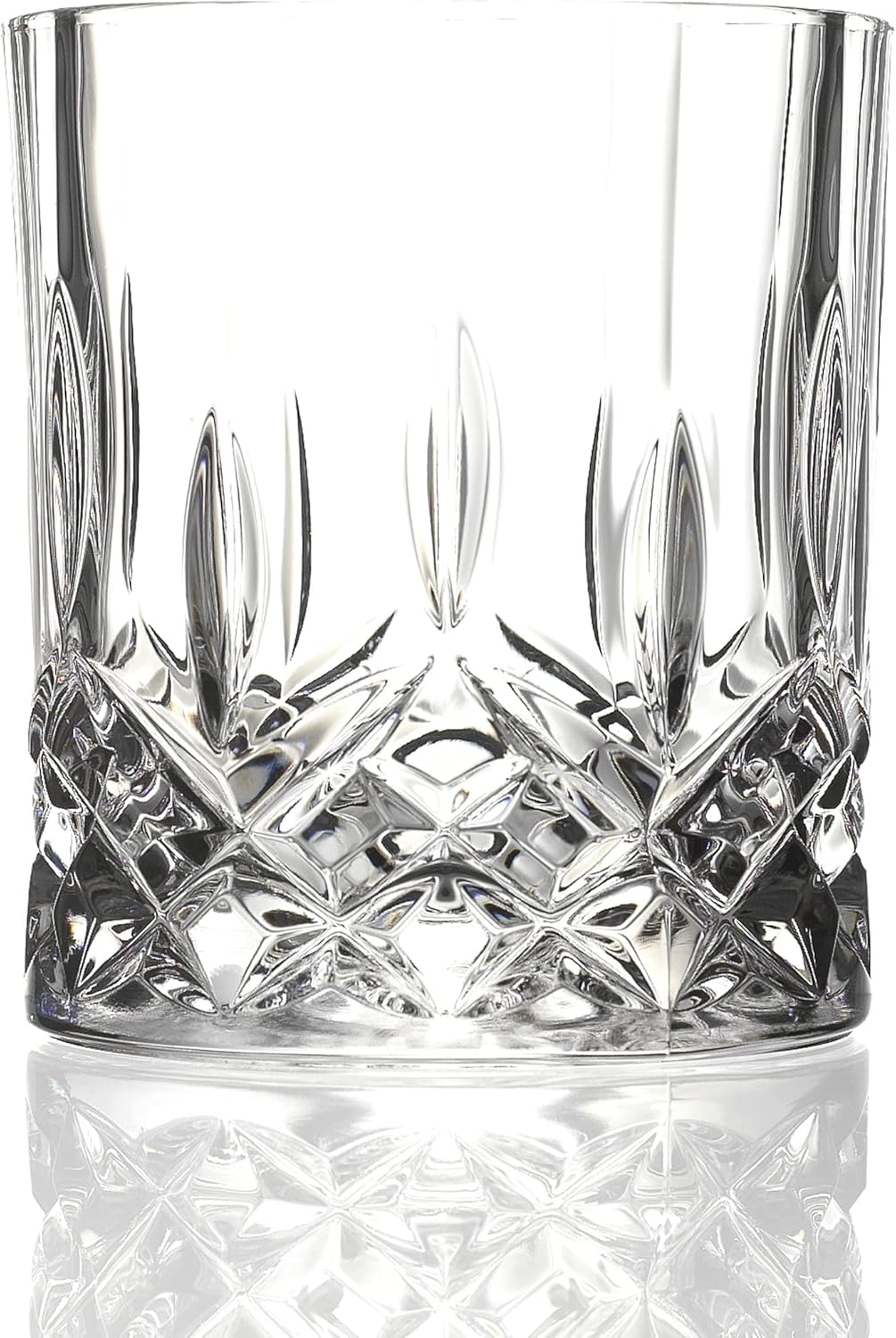 Lorren Home Trends Opera Crystal Double Old Fashioned Glass, Set of 6