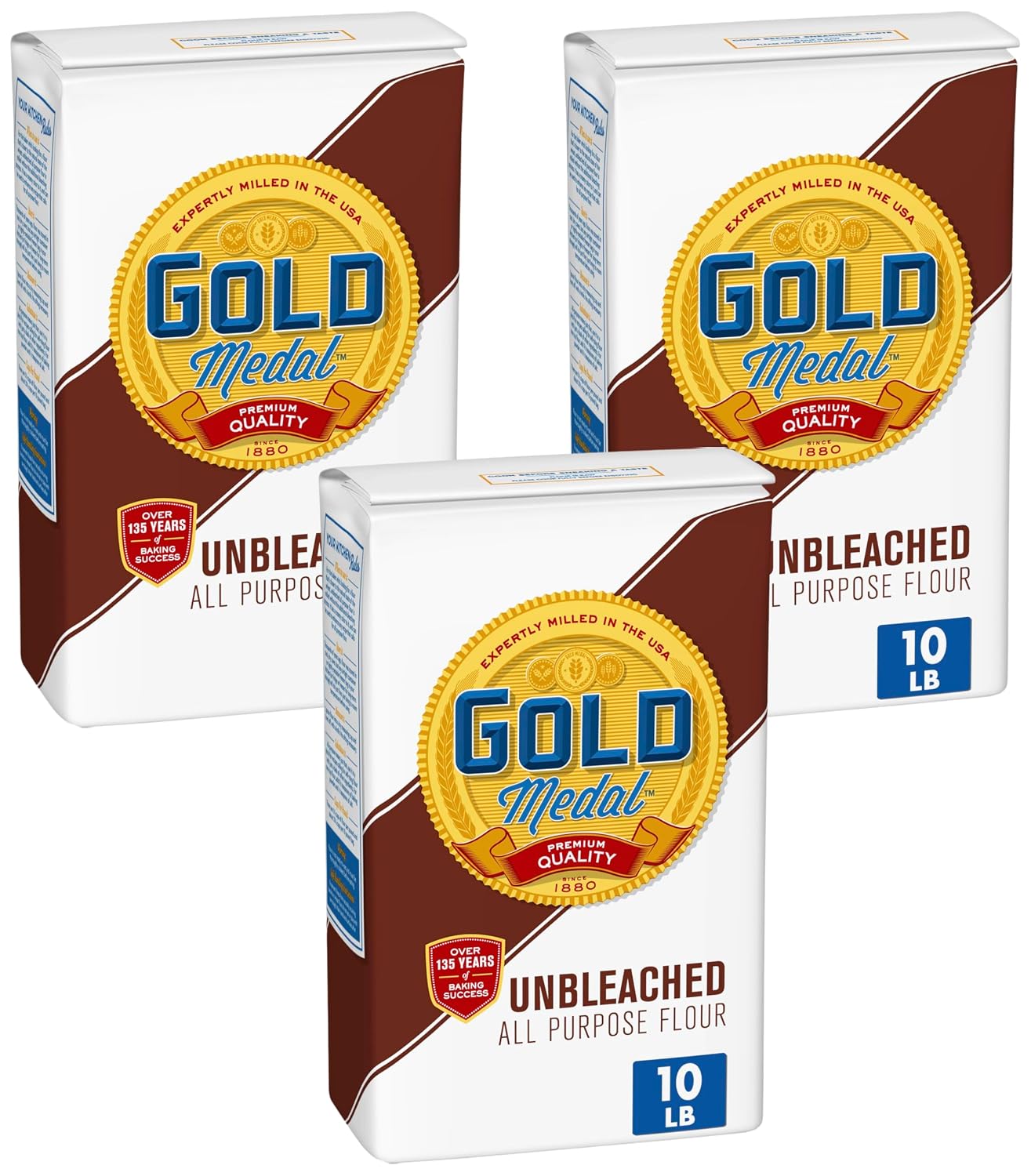 Gold Medal Unbleached All Purpose Flour, 10 pounds (Pack of 3)