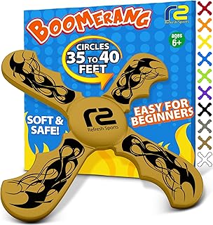 Boomerang Kids Sports Games & Toys - Sports & Outdoors Toddler Sports, Little Kids Sports, Teen Sports Toys & Activities Throwing Machine Soft Toss FoamToy Sports for Kids, Perfect Sports Kids Gift