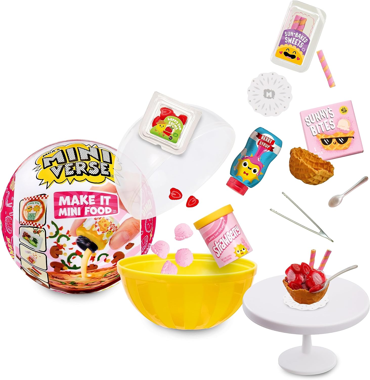 MGA's Miniverse Series 2 Make It Mini Food Diner - DIY Food Playset works with UV Light, Replica Food Ingredients, Blind Packaging, and Resin Play - Not Edible - Suitable for Kids Ages 8+ , Medium