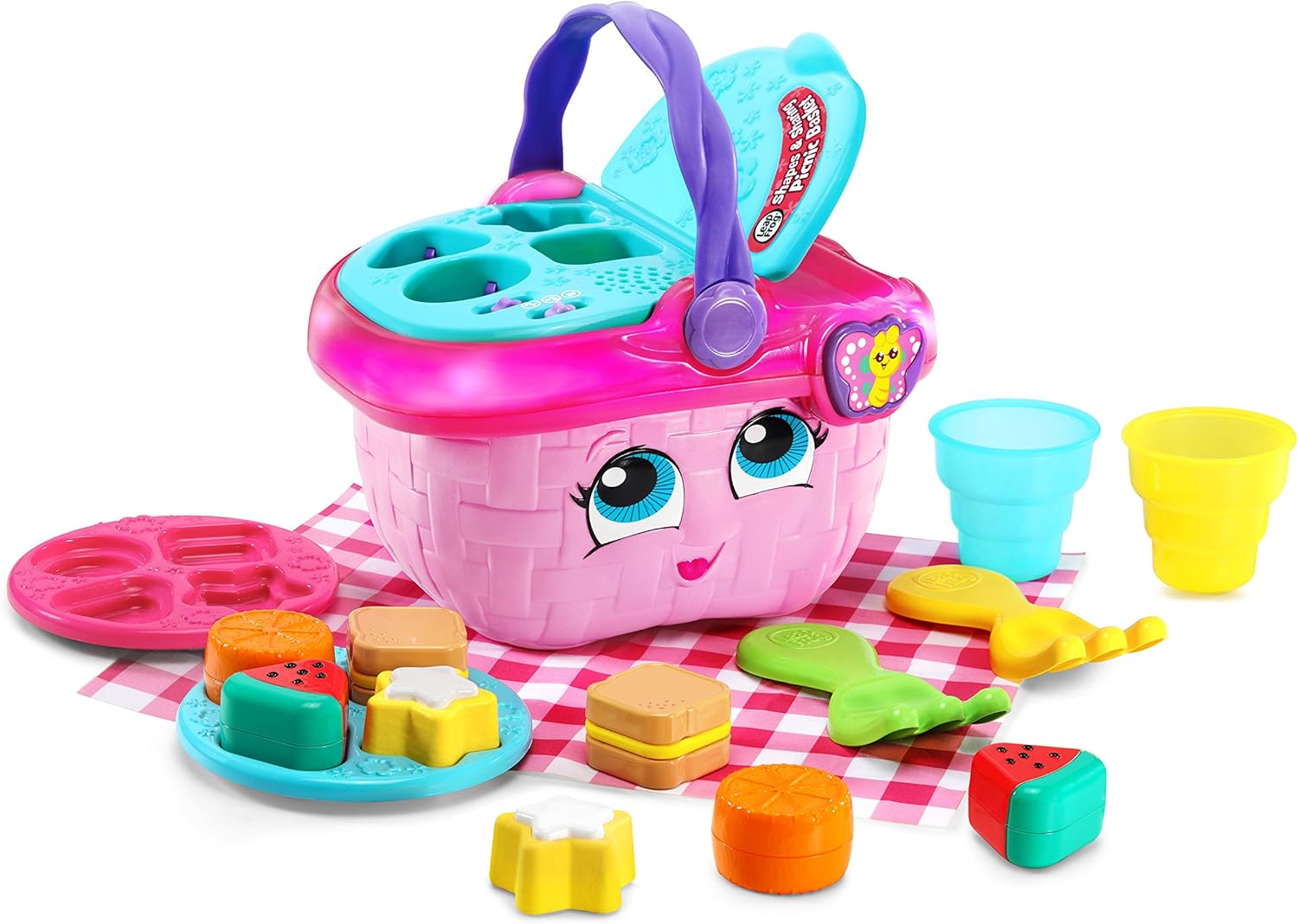 LeapFrog Shapes and Sharing Picnic Basket (Frustration Free Packaging), Pink