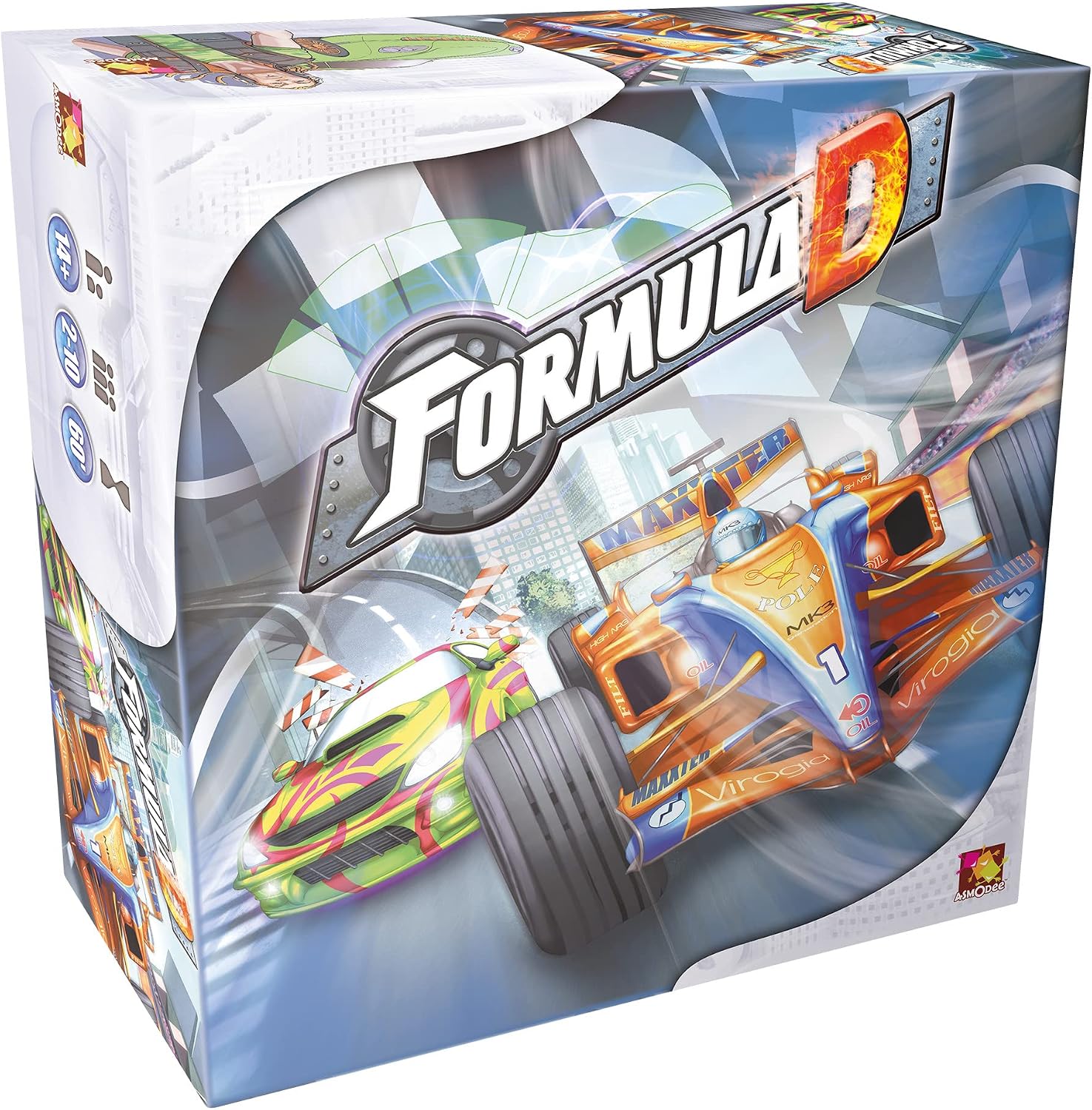 Asmodee Formula D Board Game - High-Stakes Racing Thrills with Dual-Sided Tracks, Fast-Paced Strategy Game, Fun Family Game for Kids & Adults, Ages 8+, 2-10 Players, 60 Minute Playtime