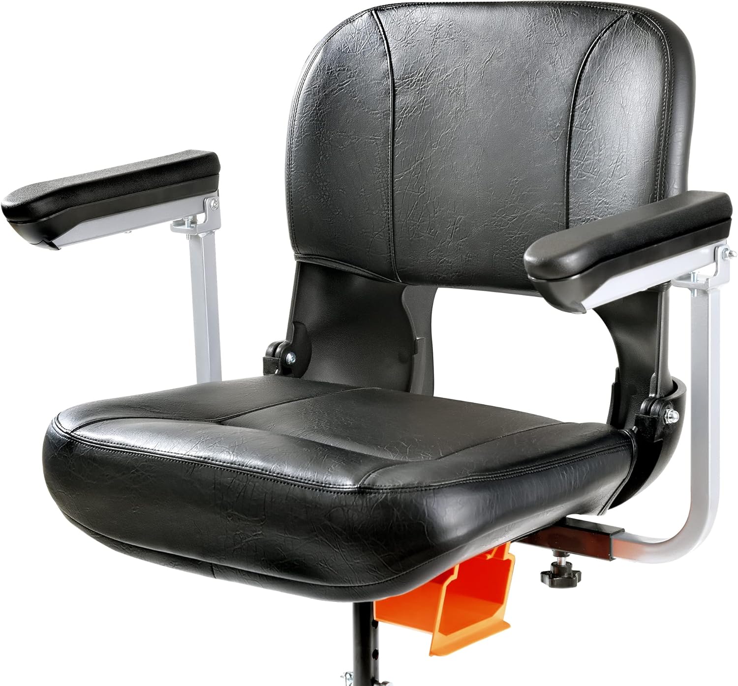 SuperHandy Upgraded Fully Padded Faux Leather Cushioned Seat, Back Rest, and Handles - For SuperHandy 3 Wheel Mobility Scooter (Seat with armrests only)