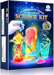 Science Kits for Kids Age 4-12, Stem Toys with 90 Science Experiments, Steam Project Learning Educational Toys Gifts for Christmas & Birthday, Chemistry Activity Set for 4+ Years Old Boys Girls