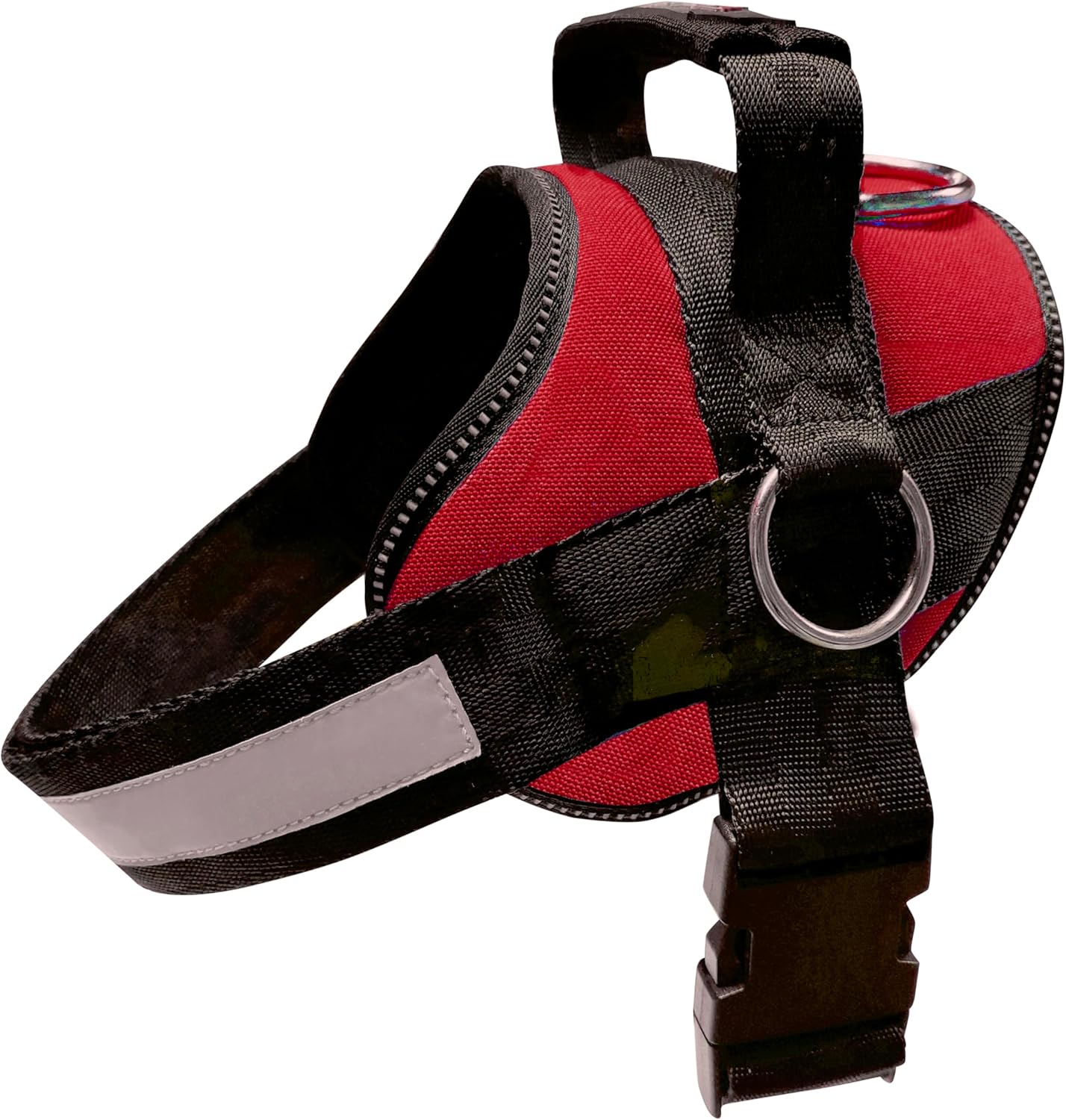 Joyride Basic Essential Dog Harness 1.0 - Small, Medium, Large Dogs, No-Pull Pet Vest with 3 Side Rings for Leash Placement, Adjustable for Training (Red Rsuh, XS)