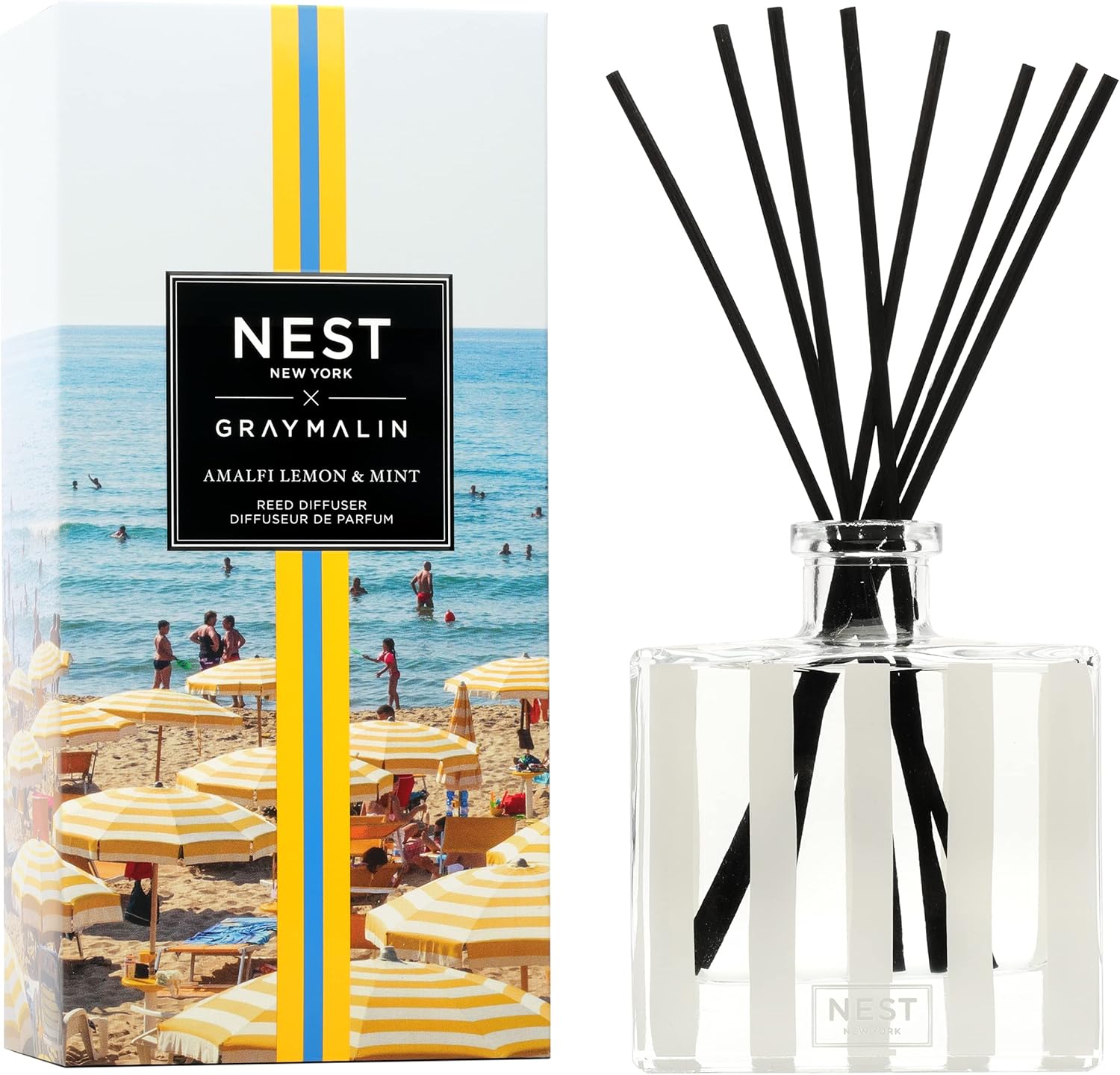 NEST New York X Gray Malin Amalfi Lemon & Mint Reed Diffuser