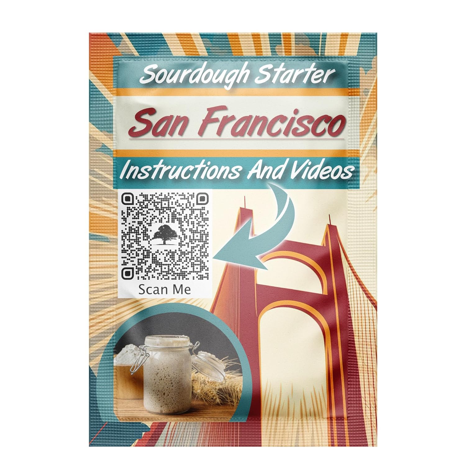 Nottingham Farm Dehydrated Sourdough Starter | Authentic San Francisco Sourdough Starter Culture | Easy to Follow Video Guides And Recipes | Versatile Starter for Artisan Bread, Pizza, Pancakes, and More | Homemade Artisan Bread | Heirloom, non-GMO