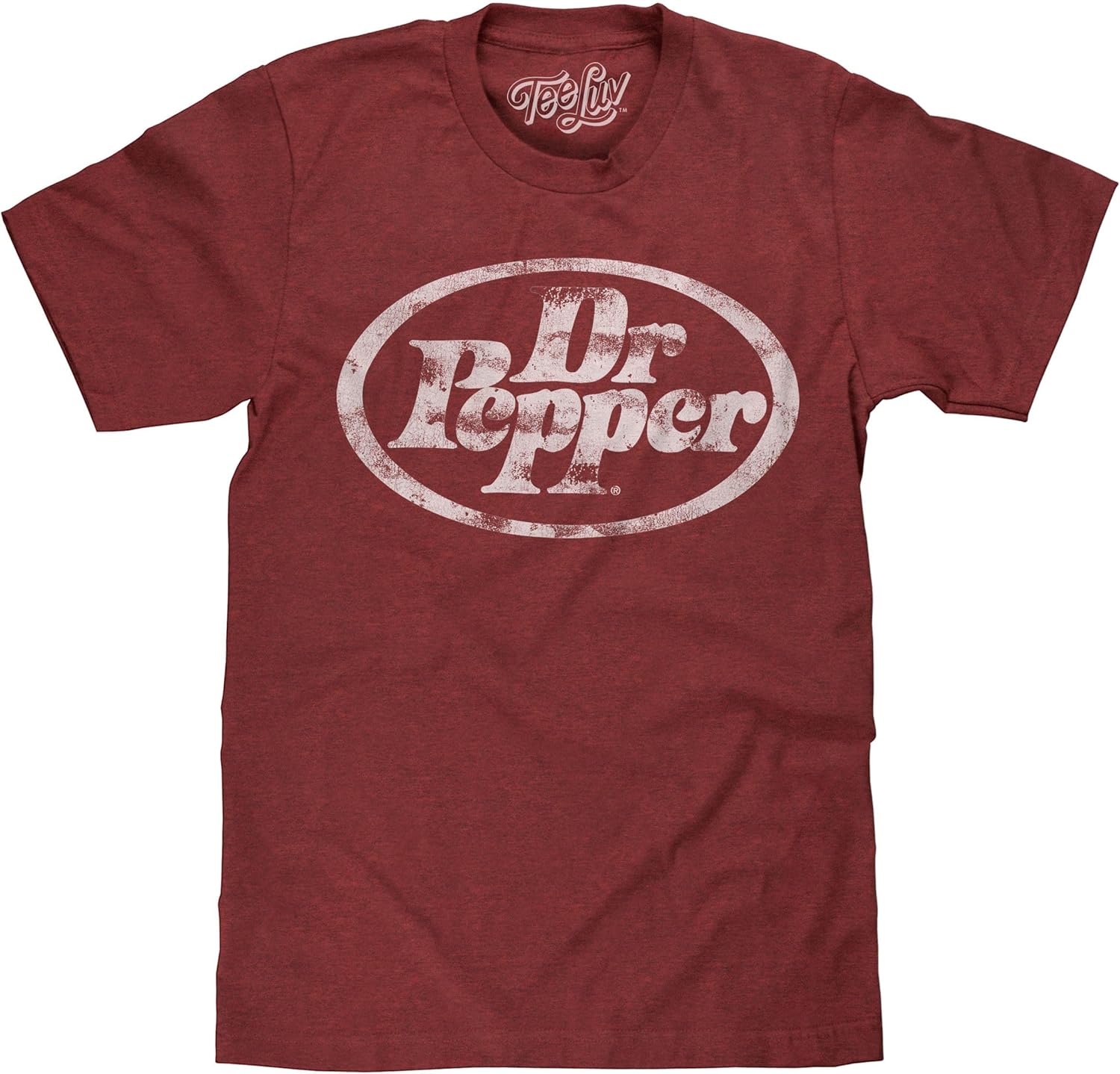 Tee Luv Men's Faded Dr Pepper Soda Logo Shirt