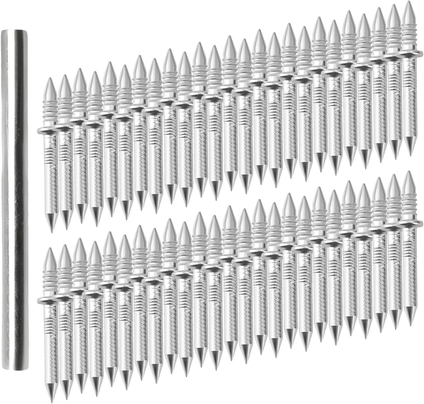 Double-Ended Seamless Nails, Seamless Nails for Double Sided Skirting Thread, Seamless Nails, 100 x Skirting Boards Lines, Double Ended Skirting Board, Invisible Screw, Seamless Nail for Skirting Egg