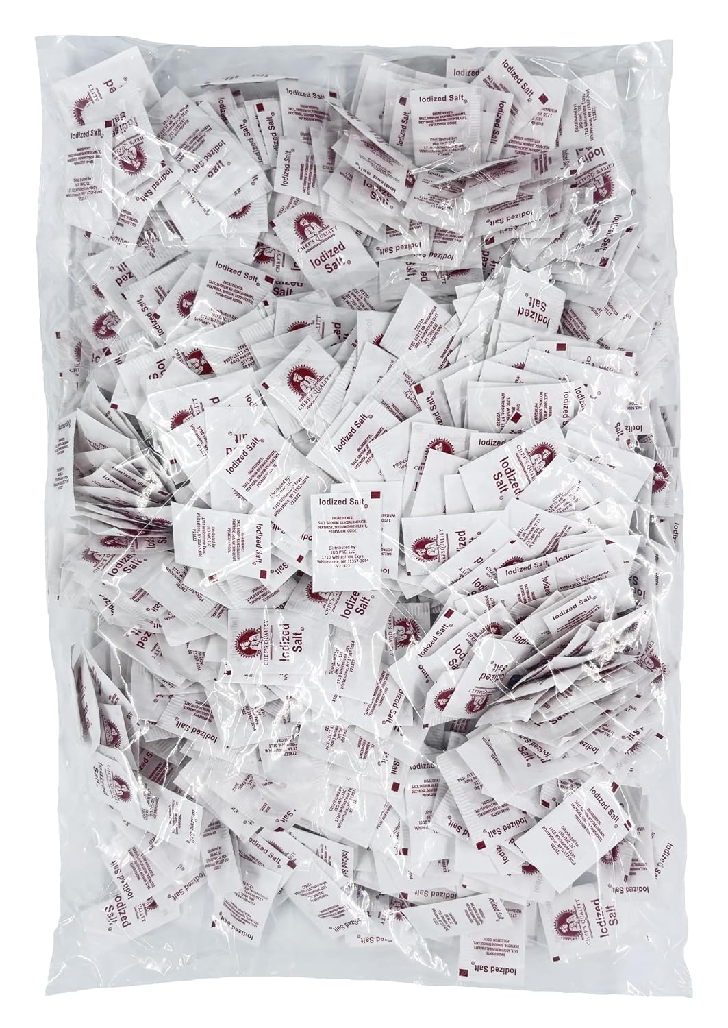 Chef's Quality Individual Salt Packets - Portable Salt Packets - OU-Kosher (1000 Salt Packets)